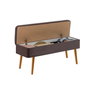 Hanah Home Vina 0701 Conjunto de Mesa de Comedor Extensible y Sillas, Pino Atlántico y Antracita